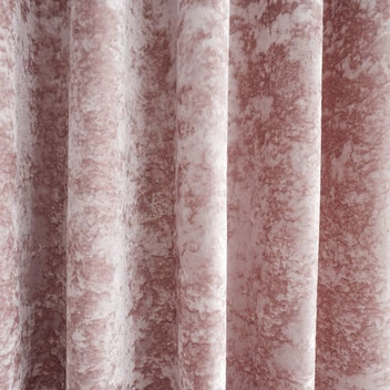 Catherine Lansfield Crushed Velvet Bedding Curtains Matching Range Blush