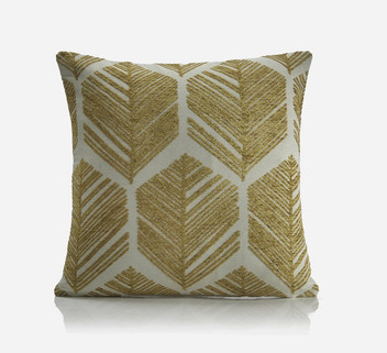 SHERWOOD Chenille Geometric Leaf Textured Unfilled Cushion Cover