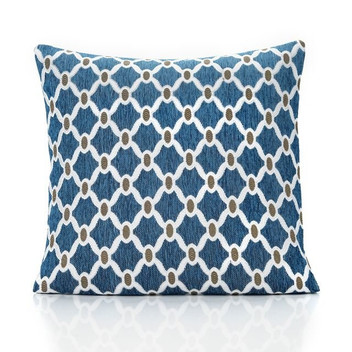 Berkeley Geometric Woven Chenille Reversible Unfilled Cushion Cover