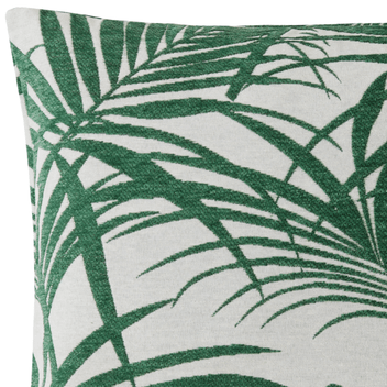 Jungle Leaf Woven Chenille Jacquard Unfilled Cushion Cover 18" x 18"