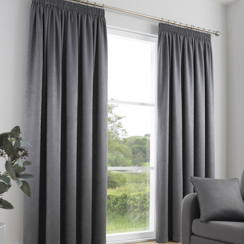 Galaxy Dim Out Light Reducing Tape Top Pencil Pleat Curtains Pair