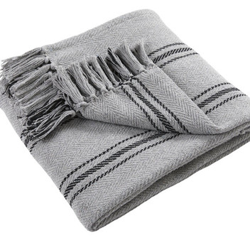 Brinley Woven Striped Herringbone Recycled Cotton Home Accessories