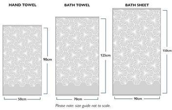 Madrid Jacquard Geometric Cotton 500GSM Bath Sheet