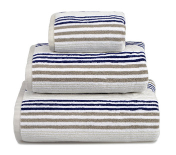 Merlin Striped Combed Cotton Bath Towel