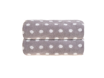 Polka Dot Spot Soft Cotton 500GSM Bath Towel