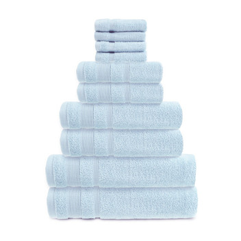 Zero Twist Egyptian Cotton 500GSM Face Cloth Pack of 4 Blue