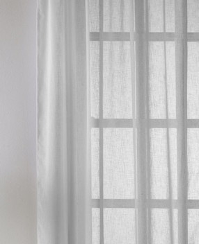 Eden Recycled Yarn Eco-Friendly Voile Curtain Panels Slot Top Single Panel