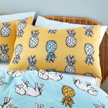 Pineapple Elephant Tupi Pineapple Soft 100% Cotton Duvet Cover Set
