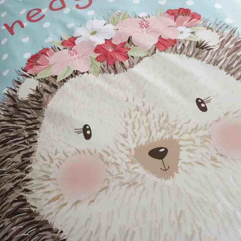 Catherine Lansfield Kids Polka Dot Hedgehog Hug Duvet Cover Set