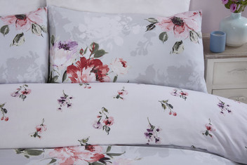 Margo Floral Botanic Stylish Warm Soft Touch Microfibre Duvet Cover Set