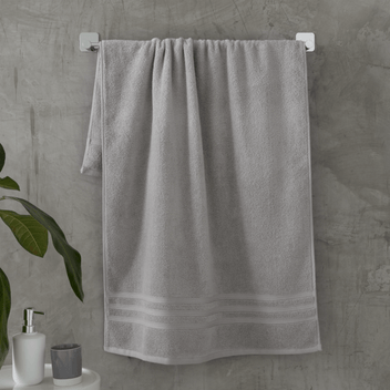 Catherine Lansfield Zero Twist 500GSM Soft Absorbent Cotton Towels Range Silver Grey