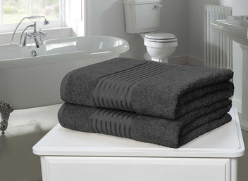 Windsor Stripe Band Soft Comfy 100% Cotton 500GSM Towel Bale Sets