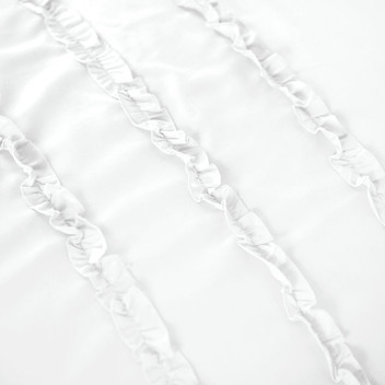 Felicia Frill Ruffle Embellished Soft 100% Polyester Duvet Cover Set
