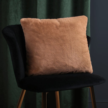 Debra Soft Touch Faux Fur Glamorous Elegant Filled Cushion 43cm x 43cm