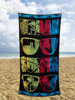 Cool Sunglasses Urban Surfer Soft Blended Cotton Poolside Beach Towel