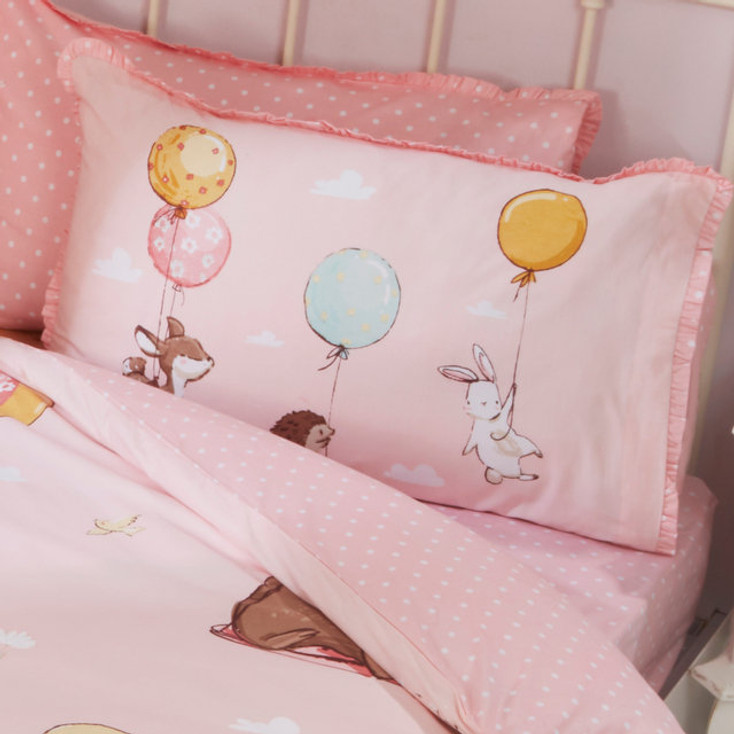 Float Away Animals Balloons Kids Reversible Bedding Curtains Matching Range