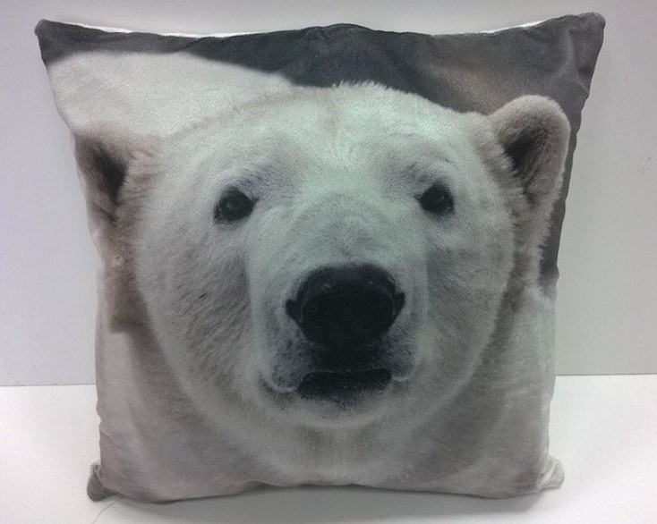 Polar Bear Winter Photographic Soft Touch Unfilled Cushion Cover 17" x 17"