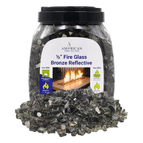 American Fireglass Half:AFF-BRZRF12-10-J