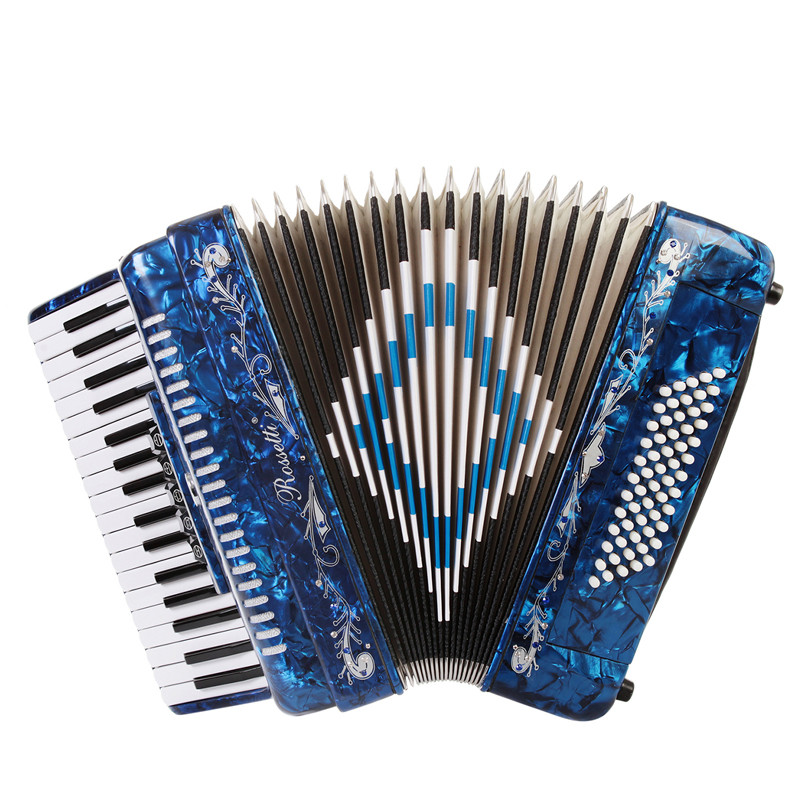 Rossetti 3460 34 Keys 5 Switch 60 Bass Button Accordion - Blue