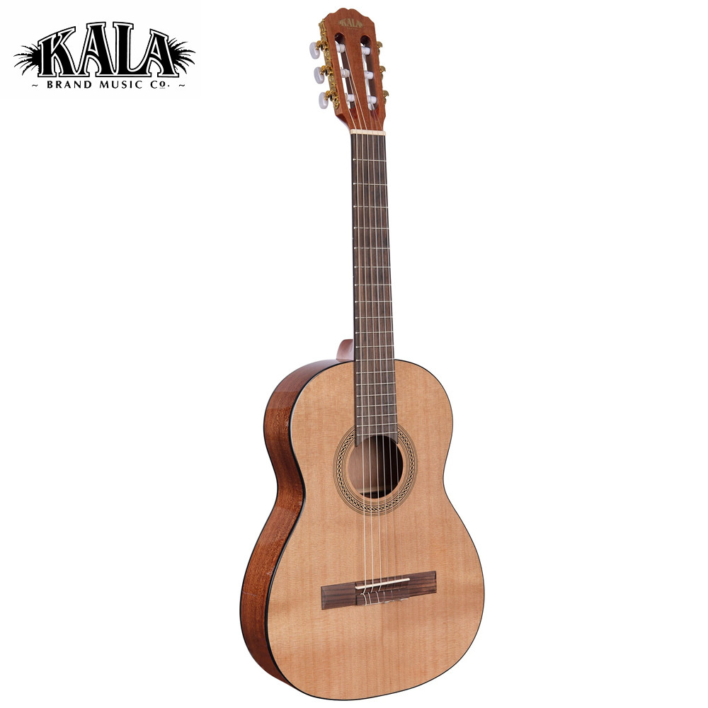 Kala Cedar Top 3/4 Size Classical Nylon String Student Guitar KAGTR