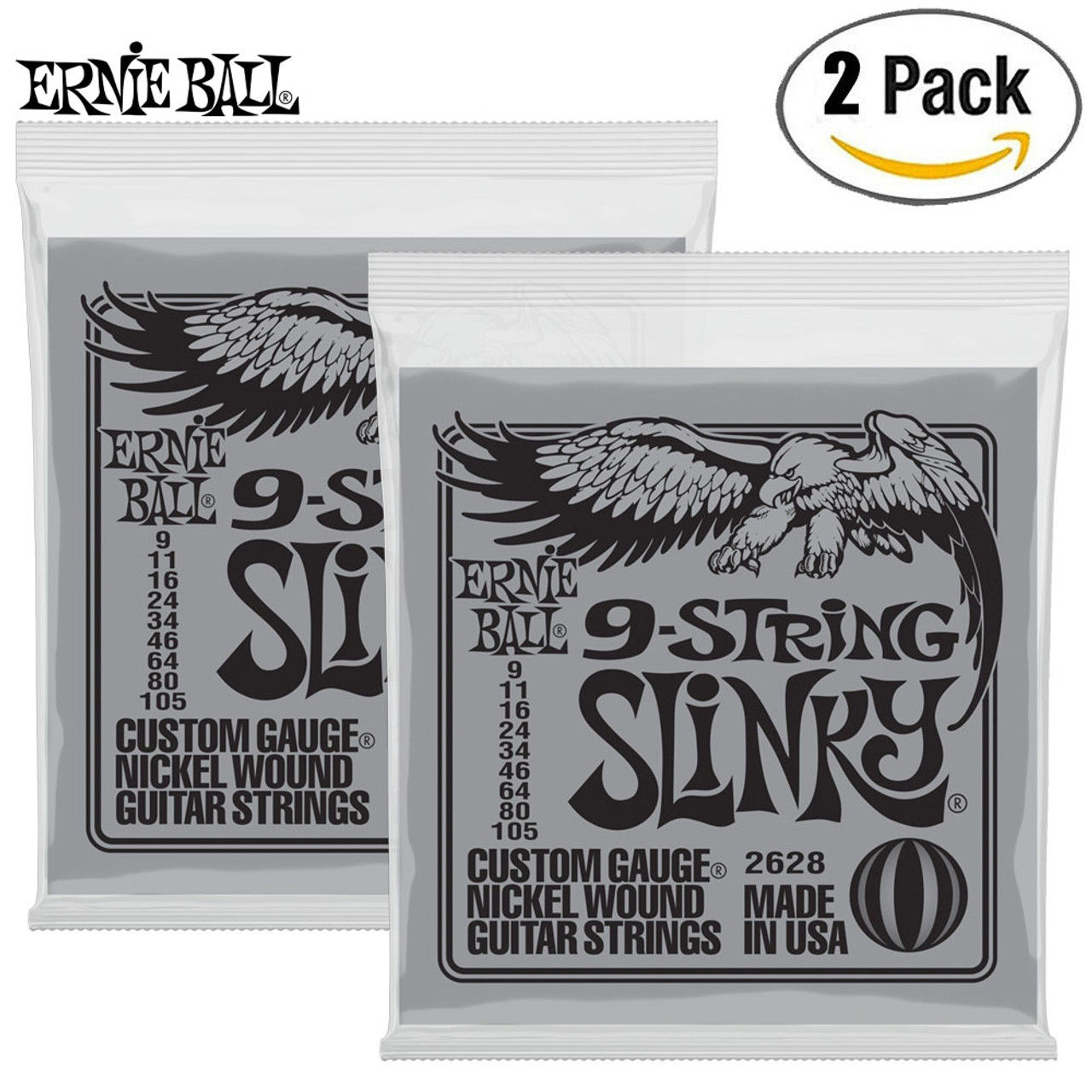 Ernie Ball Hybrid Slinky Nickel Wound Electric Guitar Strings 3 Pack - 9-46  Gauge