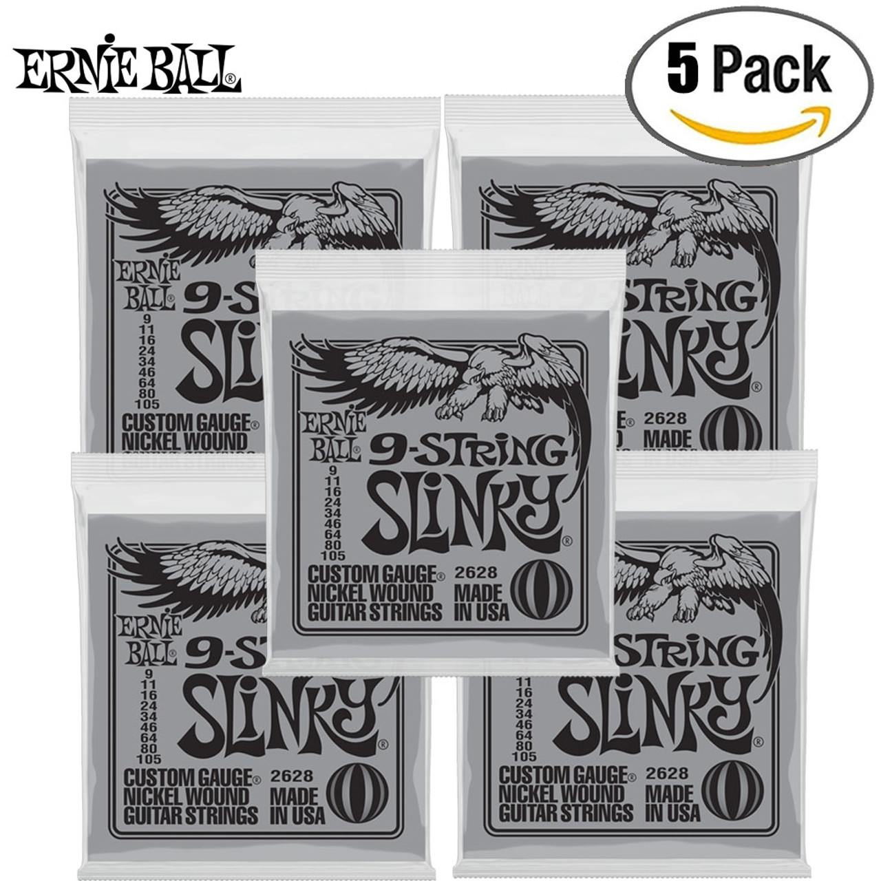 Ernie Ball Hybrid Slinky Nickel Wound Electric Guitar Strings 3 Pack - 9-46  Gauge