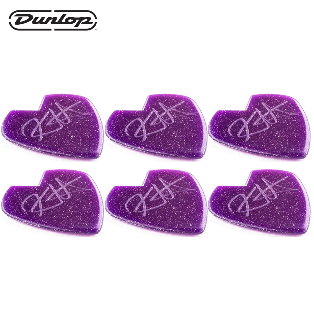 6-PACK Dunlop 47PKH3NPS Kirk Hammett Jazz III Guitar Picks Purple ...