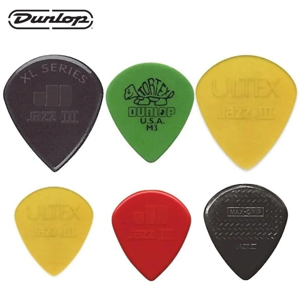 Dunlop PVP103 Jazz III 6Pack Variety Pack Guitar Picks Alchemy