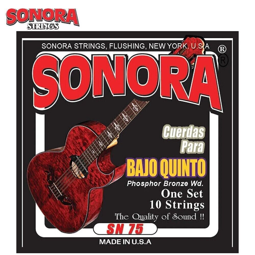 Sonora SN75PH Cuerdas Bajo Quinto Phosphor Bronze Wound Loop End