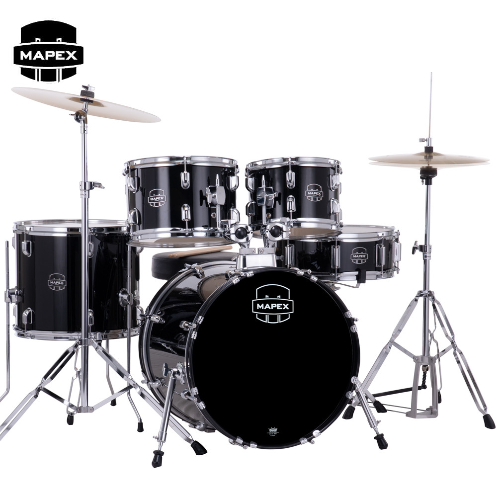 Mapex COMET 5-Piece Complete Drum Kit With Fast Toms Black