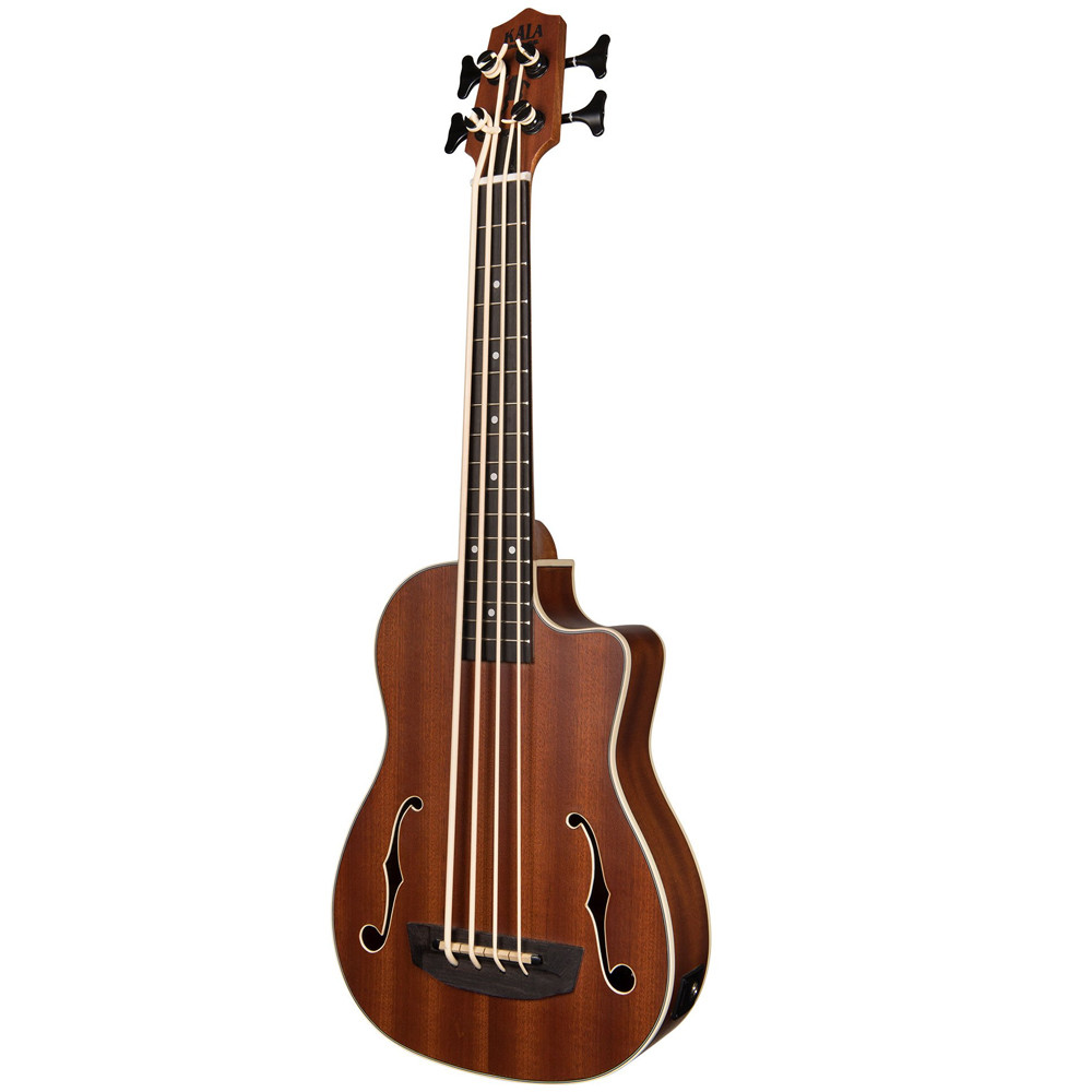 Kala UBASS Journeyman Acoustic Electric Ukulele with FHoles Satin