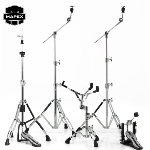 Mapex HP6005 Mars 600 Series Hardware Pack with Two Booms, Snare Stand, Hi-Hat Stand and Single Pedal Mapex HP6005 Mars 600 Series Hardware Pack with Two Booms, Snare Stand, Hi-Hat Stand and Single Pedal