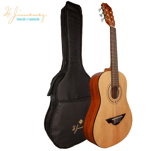 H. Jimenez LG50 Educativo Series 1/2 Size Classical Nylon Acoustic Guitar with Bag