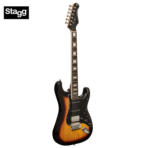 Stagg Vintage Series S-60 Solid Alder Body Electric Guitar Sunburst