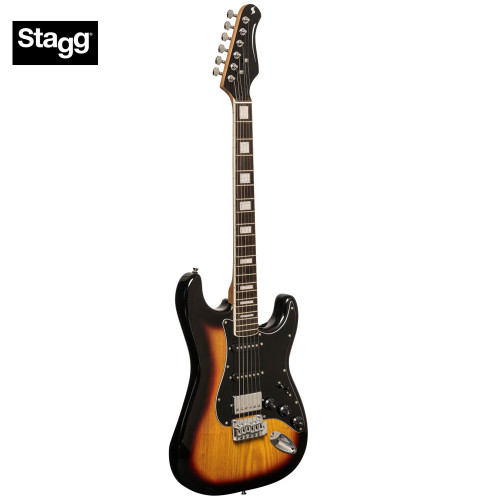 Stagg Vintage Series S-60 Solid Alder Body Electric Guitar Sunburst Stagg Vintage Series S-60 Solid Alder Body Electric Guitar Sunburst