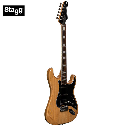 Stagg Vintage Series S-60 Solid Alder Body Electric Guitar Natural