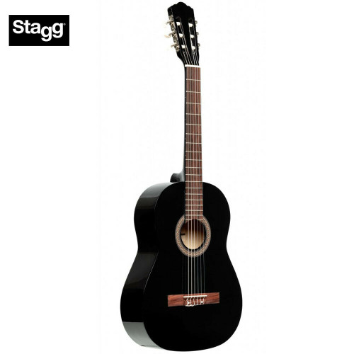 Stagg SCL50-BLK Full Size Nylon Classical Acoustic Guitar Black w/ Truss Rod