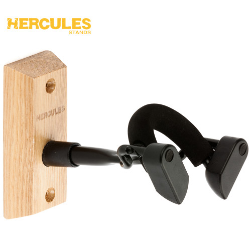 Hercules DSP57WB Auto Grip System Violin/Viola Wall Mount Hanger w/ Wood Base
