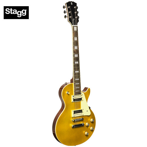 Stagg Standard Series L Style Solid Mahogany Electric Guitar Gold SEL-STD GOLD Stagg Standard Series L Style Solid Mahogany Electric Guitar Gold SEL-STD GOLD