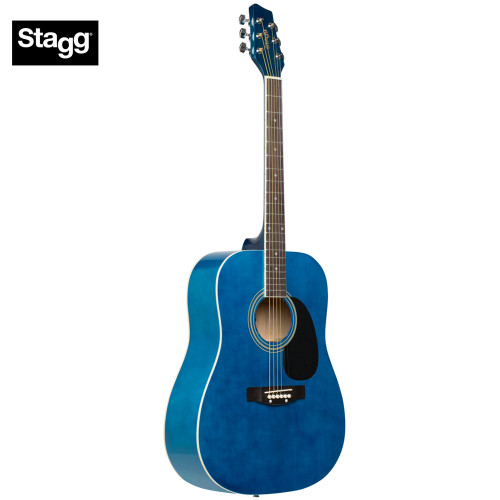 Stagg SA20D Full Size Student Dreadnought Acoustic Guitar - Blue Stagg SA20D Full Size Student Dreadnought Acoustic Guitar - Blue