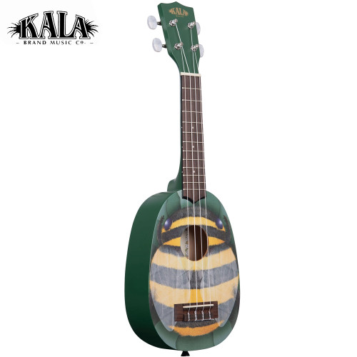 Kala Novelty Series HONEYBEE Mahogany Pineapple Soprano Ukulele KA-NV-HBEE Kala Novelty Series HONEYBEE Mahogany Pineapple Soprano Ukulele KA-NV-HBEE