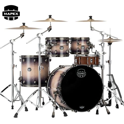Mapex Saturn Evolution Rock Birch 4-PC Shell Pack Exotic Violet Burst SE529XBBPZ Mapex Saturn Evolution Rock Birch 4-PC Shell Pack Exotic Violet Burst SE529XBBPZ