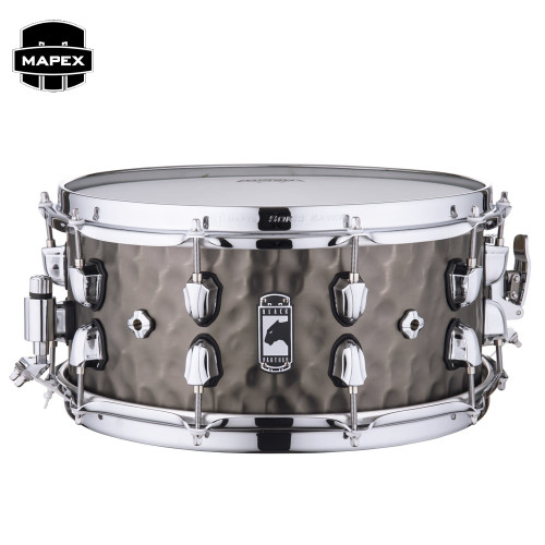Mapex Black Panther Persuador 14" x 6.5" Hammered Brass Snare Drum BPNBR465HCN Mapex Black Panther Persuador 14" x 6.5" Hammered Brass Snare Drum BPNBR465HCN