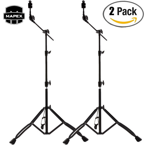 2-PACK Mapex B400EB Double Braced Light Weight 3-Tier Black Cymbal Boom Stand with Ratchet Tilter 2-PACK Mapex B400EB Double Braced Light Weight 3-Tier Black Cymbal Boom Stand with Ratchet Tilter