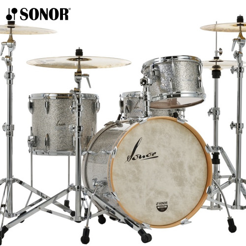 Sonor 3-Piece Vintage Series THREE22 Drum Shell Pack Silver Glitter VT-322WMCVSG