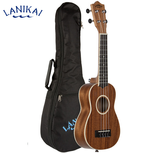 Lanikai LU Series LU21-S Okoume Soprano Satin Natural Finish Ukulele With Gig Bag Lanikai LU Series LU21-S Okoume Soprano Satin Natural Finish Ukulele With Gig Bag