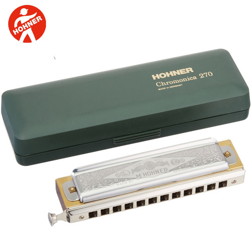 Hohner 270-BB Super Chromonica Professional Chromatic Harmonica Harp Key of Bb