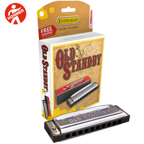Hohner Hot Metal 10-Hole Diatonic Harp Harmonica Key of F with Online Lessons 