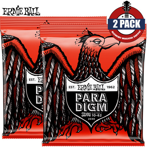 2-PACK Ernie Ball 2030 Paradigm Skinny Top Heavy Bottom 7-String Electric Guitar String