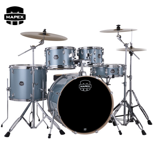 Mapex Venus 5PC Fusion Complete Drum Kit Aqua Blue Sparkle VE5295FTCVJ
